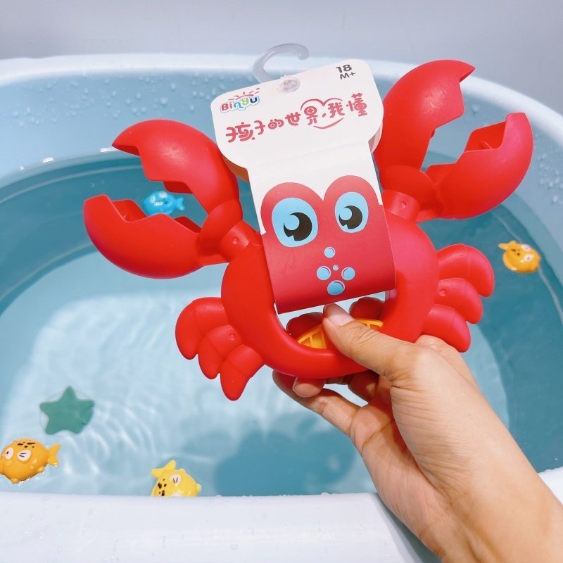 Children's Bathroom Bath And Water Toys Large Crocodile Eating Small Fish - Image 7