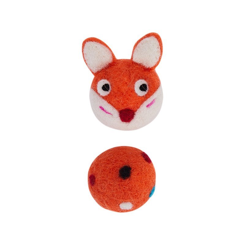 Colorful Felt Stretch Ball Cat Toy Ball Pet Toy With Small Bell Sound Play Cat Toys Creative Interactive Cat Dog Chew Toy - Image 6