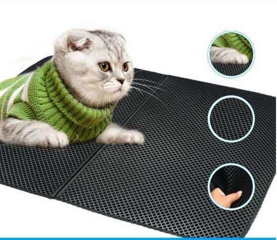 Waterproof Pet Cat Litter Mat EVA Double Layer Cat Litter Trapping Pet Litter Cat Mat Clean Pad Products For Cats Accessories - Image 5