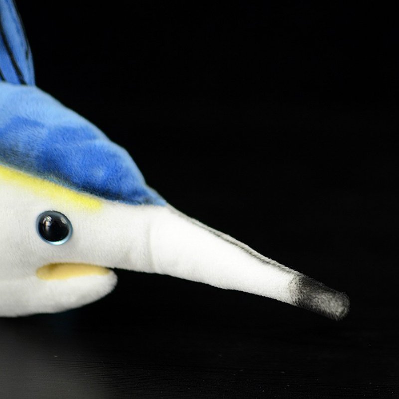Realistic Stuffed Blue Marlin Plush Toys Fish Soft Toy - Image 5