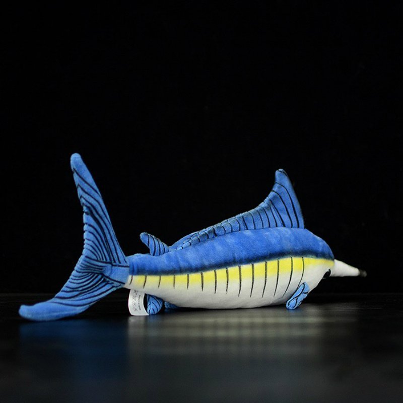 Realistic Stuffed Blue Marlin Plush Toys Fish Soft Toy - Image 3