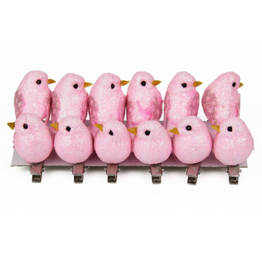 Christmas Supplies Microscopic Decoration Props Simulation Bird 12pcs - Image 3