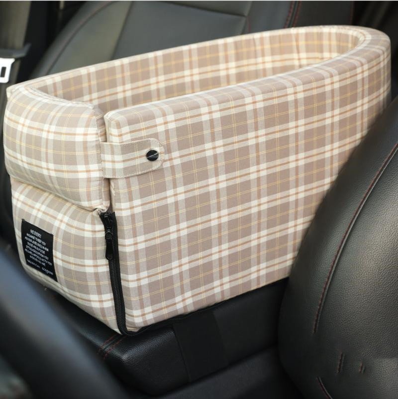 Portable Pet Dog Car Seat Central Control Nonslip Dog Carriers Safe Car Armrest Box Booster Kennel Bed For Small Cat Dog Travel - Image 5