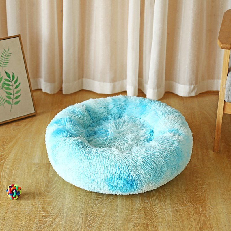 Dog Beds For Small Dogs Round Plush Cat Litter Kennel Pet Nest Mat Puppy Beds - Image 6