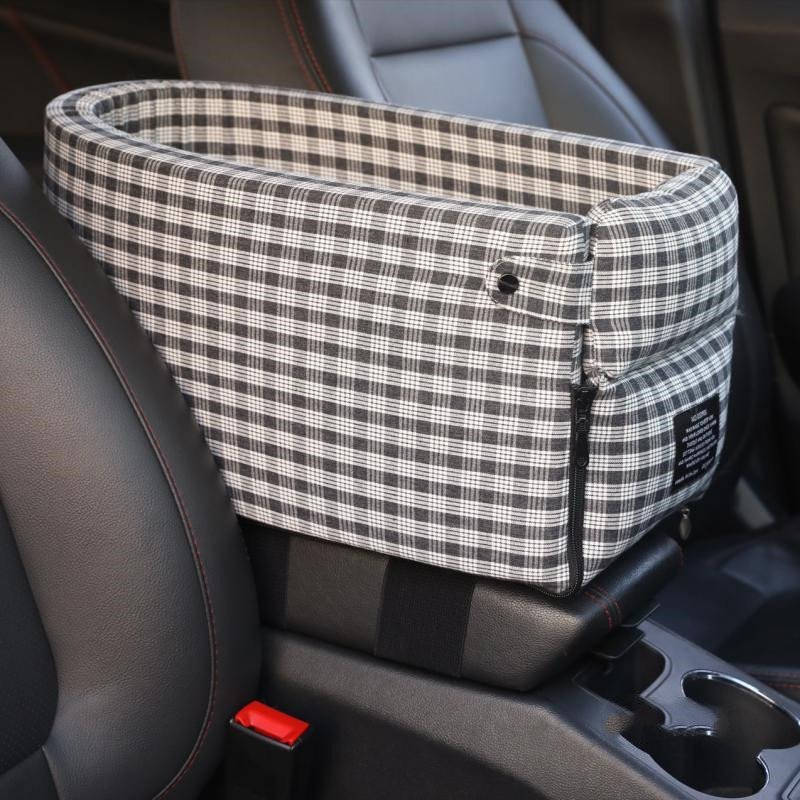 Portable Pet Dog Car Seat Central Control Nonslip Dog Carriers Safe Car Armrest Box Booster Kennel Bed For Small Cat Dog Travel - Image 2