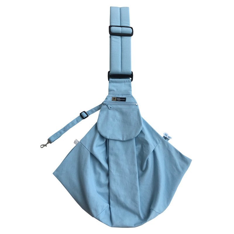 Foldable Portable Phone Holder Dog Food Bags Pet Messenger Bag Canvas Material Pet Outdoor Backpack - Image 2