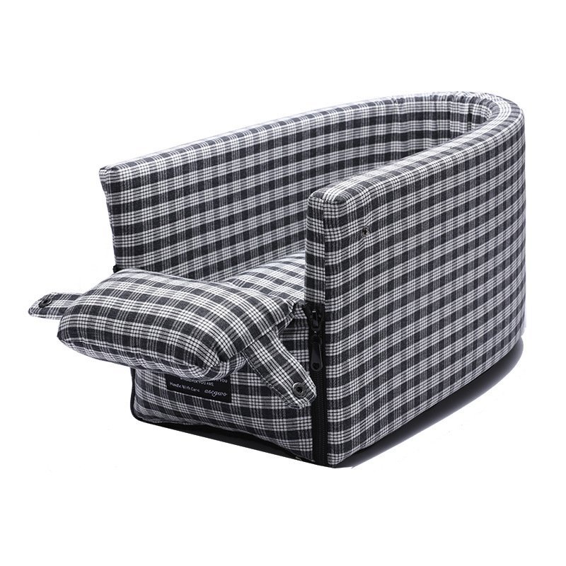 Portable Pet Dog Car Seat Central Control Nonslip Dog Carriers Safe Car Armrest Box Booster Kennel Bed For Small Cat Dog Travel - Image 6