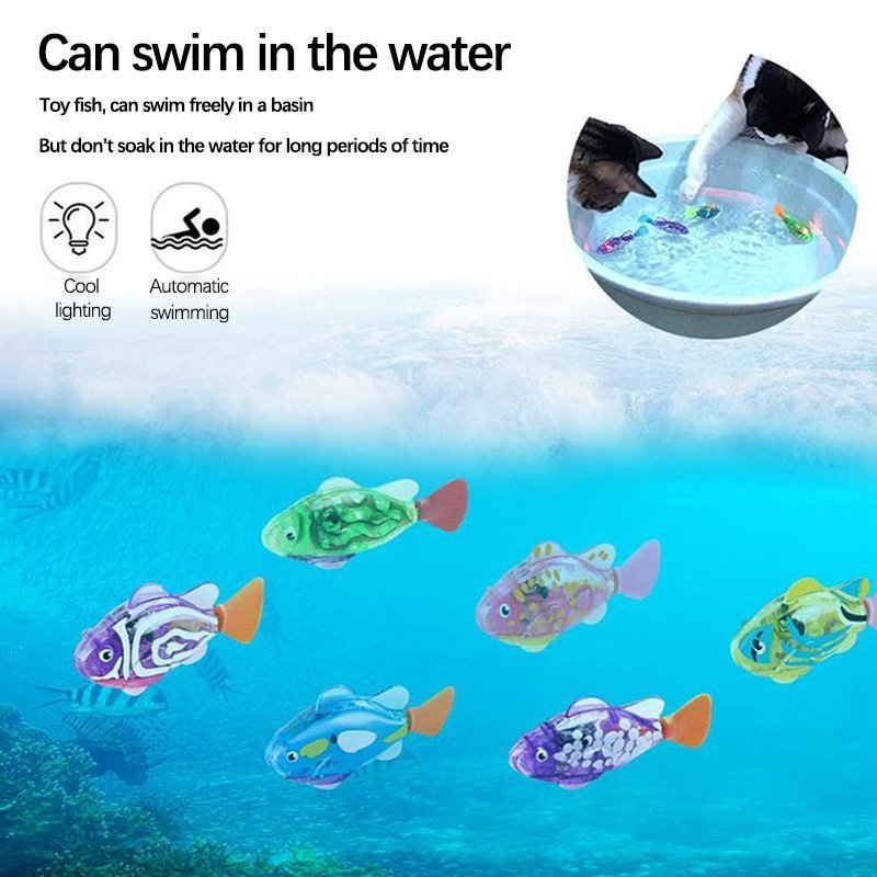 Cat Interactive Electric Fish Water Toy For Indoor Play Swimming Robot Fish Toys For Cat Dog Pet Baby Swimmer Bath Robofish Toys - Image 2