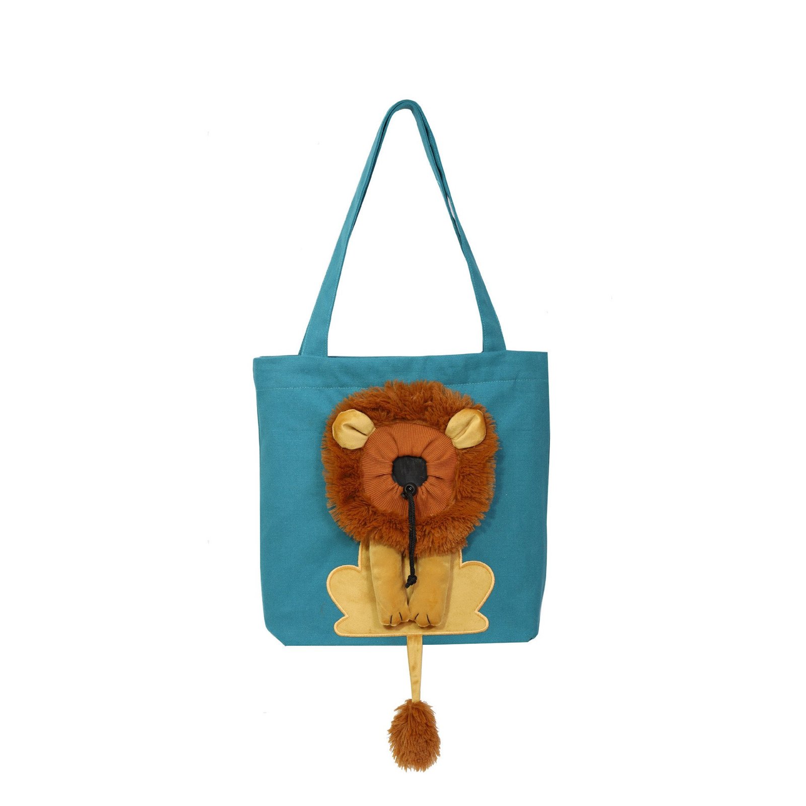Soft Pet Carriers Lion Design Portable Breathable Bag Cat Dog Carrier Bags Outgoing Travel Pets Handbag With Safety Zippers - Image 4