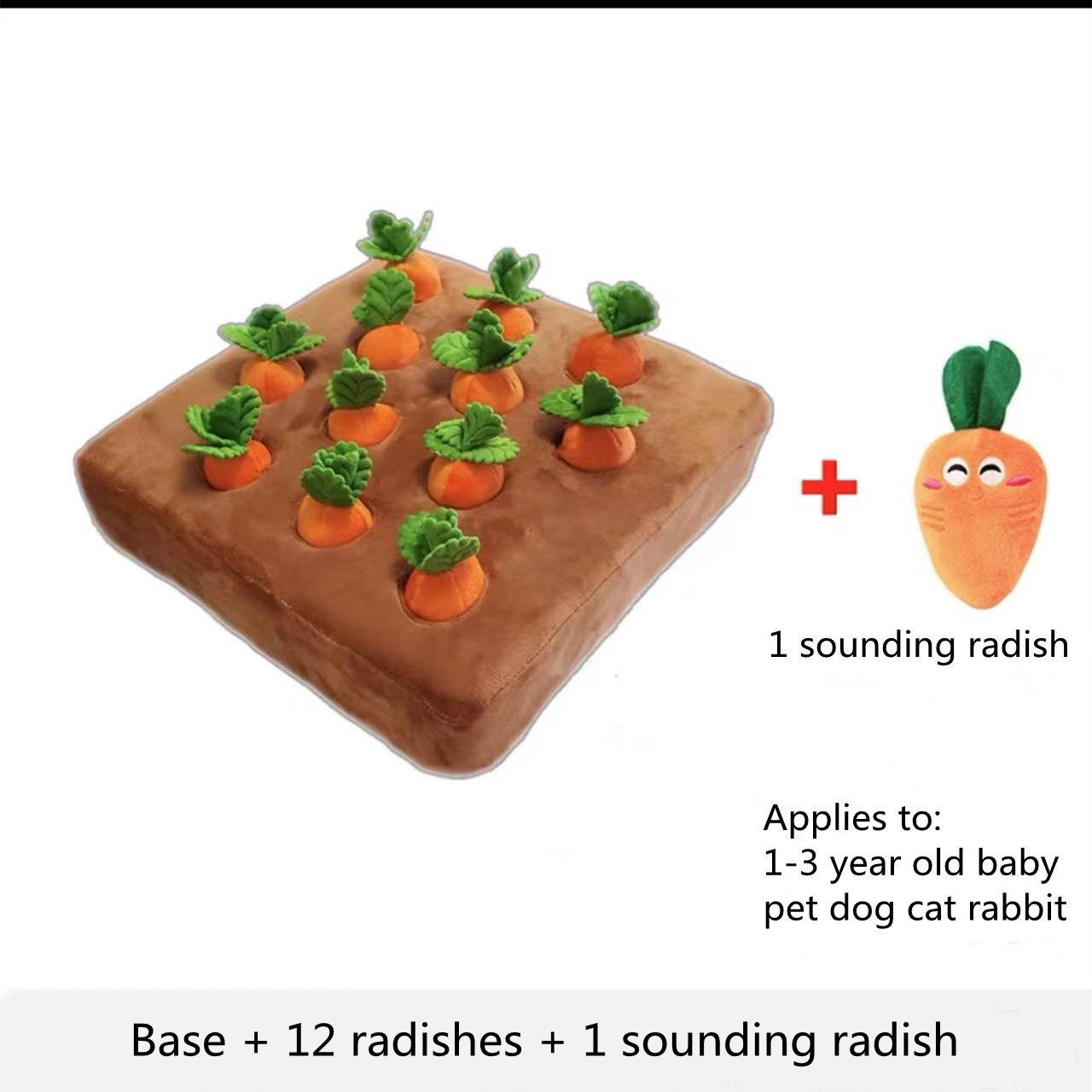 Pet Dog Toys Carrot Plush Toy Vegetable Chew Toy For Dogs Snuffle Mat For Dogs Cats Durable Chew Puppy Toy Dogs Accessories - Image 6