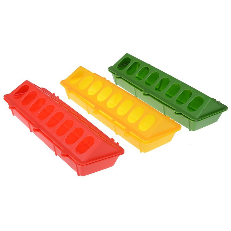 Bird Food Box Pigeon Supplies Long Trough Thickened Kettle Chicken Feeder - Image 5