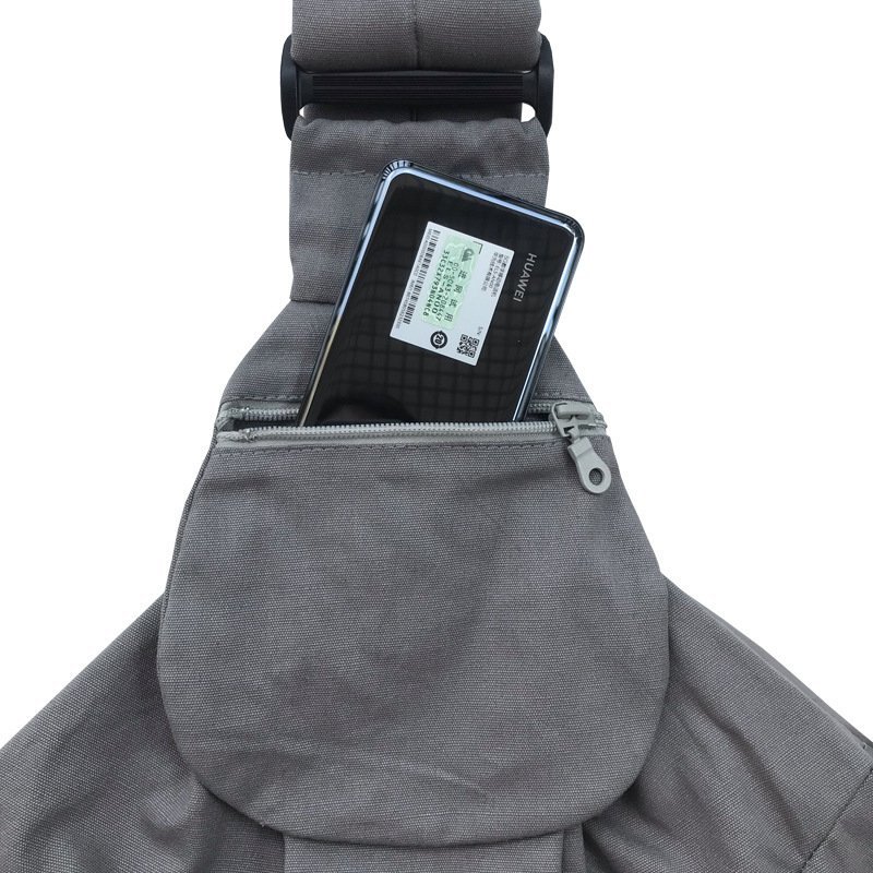 Foldable Portable Phone Holder Dog Food Bags Pet Messenger Bag Canvas Material Pet Outdoor Backpack - Image 4